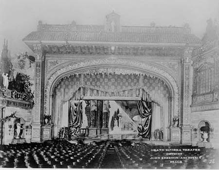 Riviera Theatre - Riviera Procenium From John Lauter